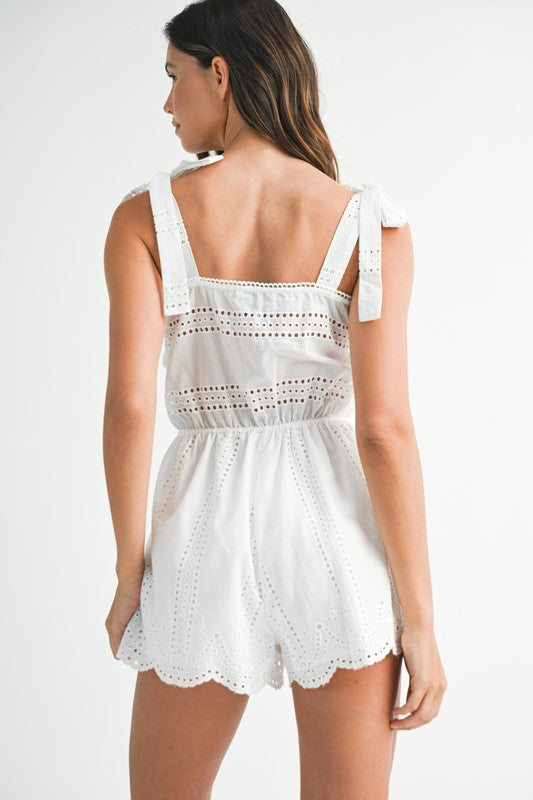 Eyelet Lace Romper