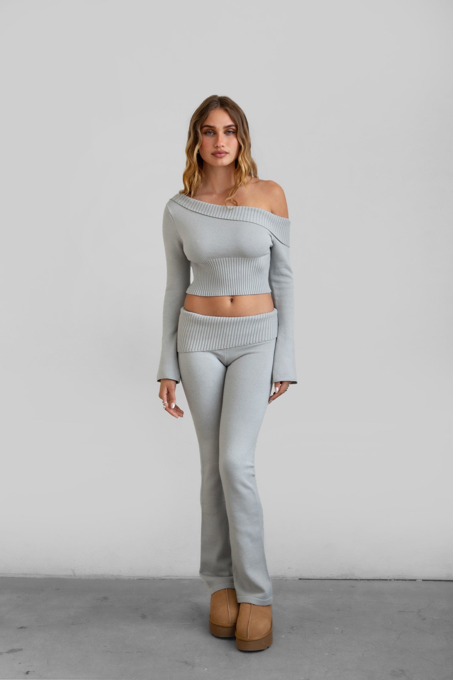 Relaxed Rib Lounge Pants