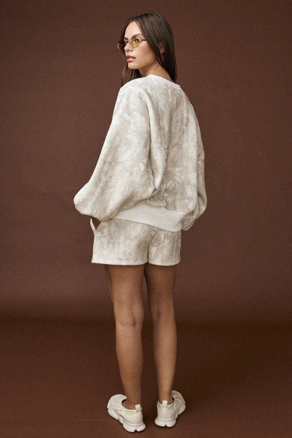 Stone Bloom Camo Sweat Shorts