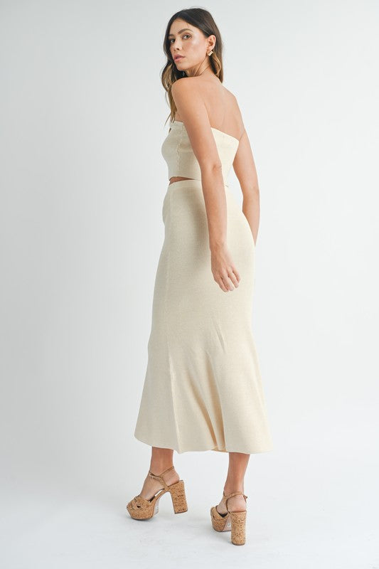 Strapless Knitted Top