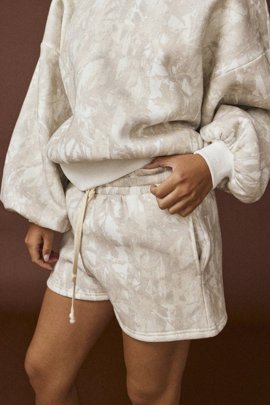 Stone Bloom Camo Sweat Shorts